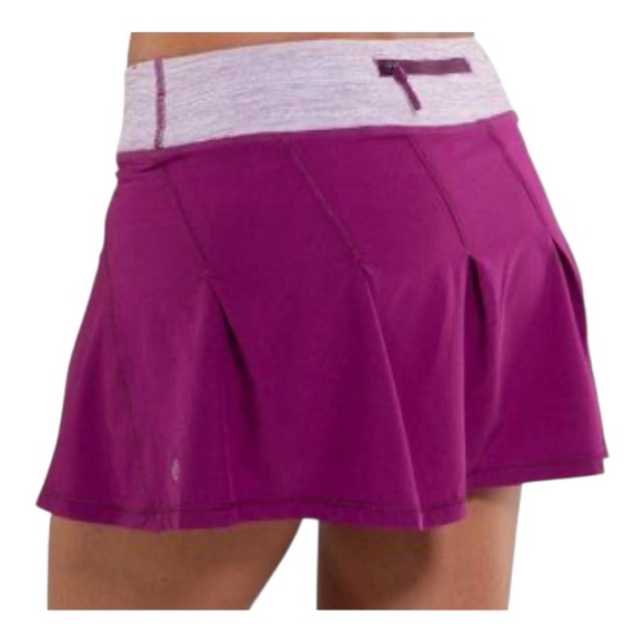 Set of 2 Lululemon Athletica Teal and Burgundy Striped Shorts - Picture 7 of 7